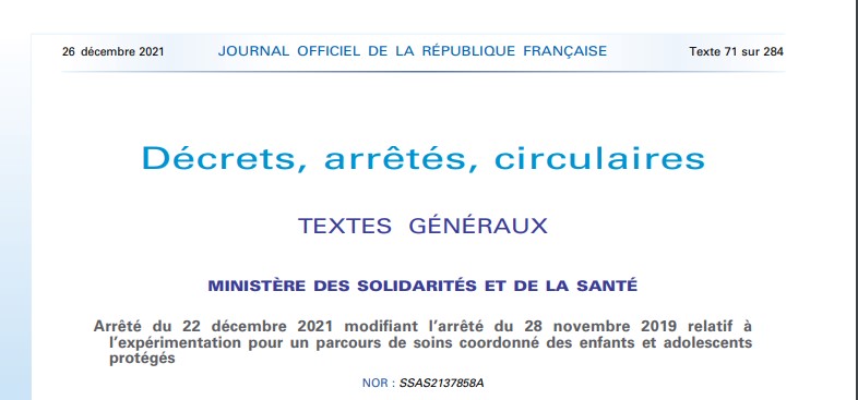 Arrêté Du 22 Décembre 2021 Modifiant L'arrêté Du 28 Novembre 2019 ...